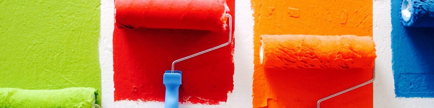 Malingsruller i fire farger